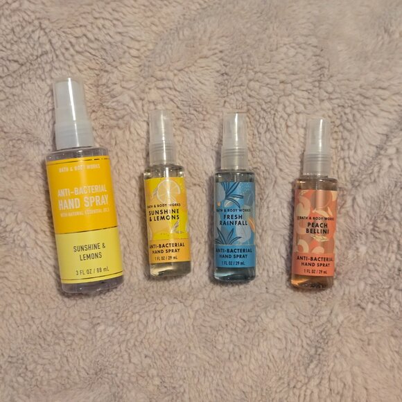 Bath & Body Works Anti-Bacterial 1 fl oz. Hand Spray + Bonus 3 fl oz. Hand Spray - Picture 1 of 7